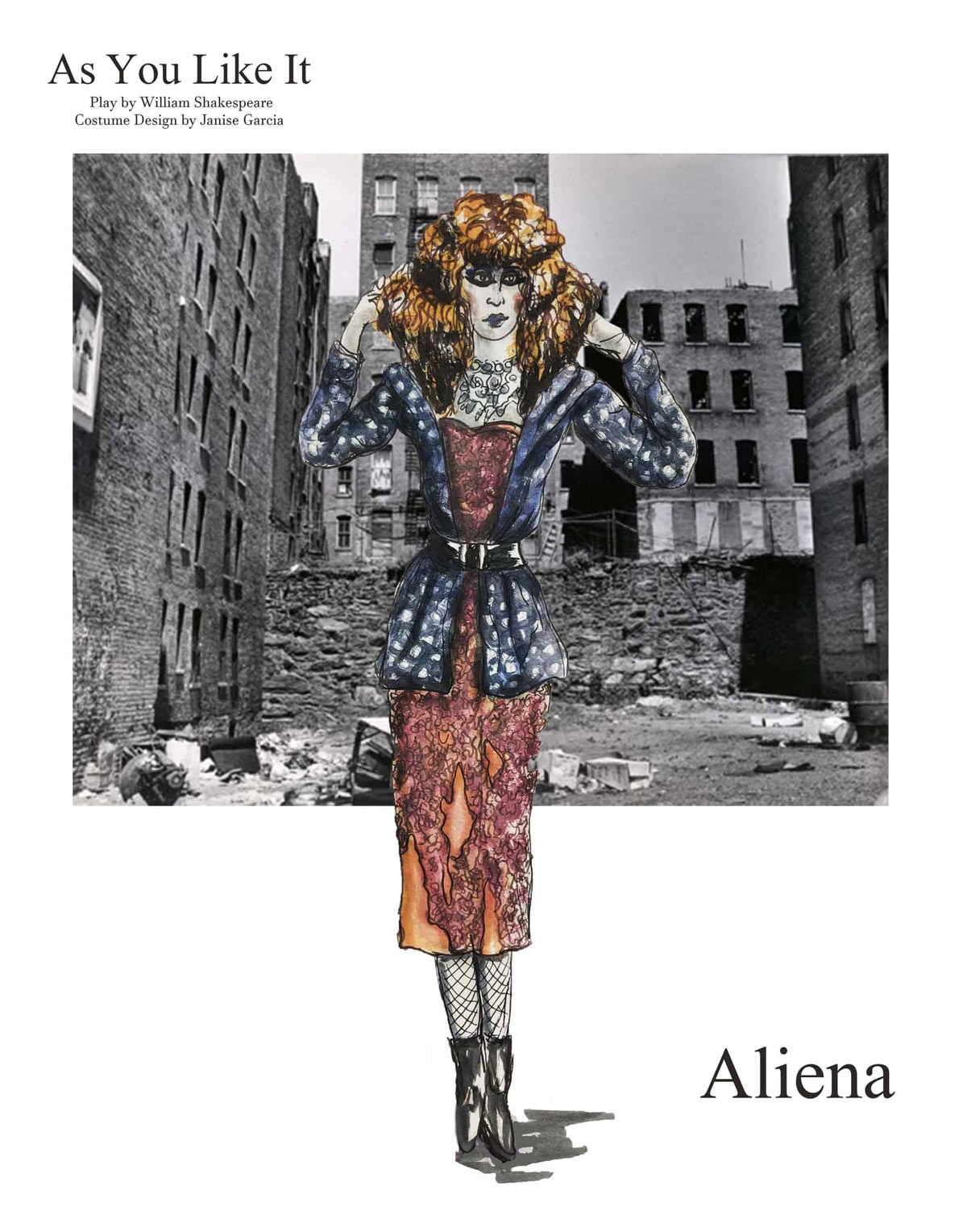 Costume design for Aliena