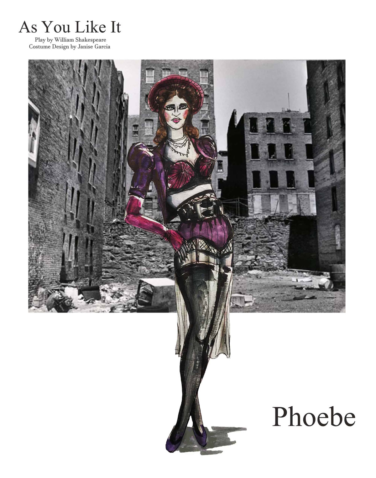 Costume design for Phoebe