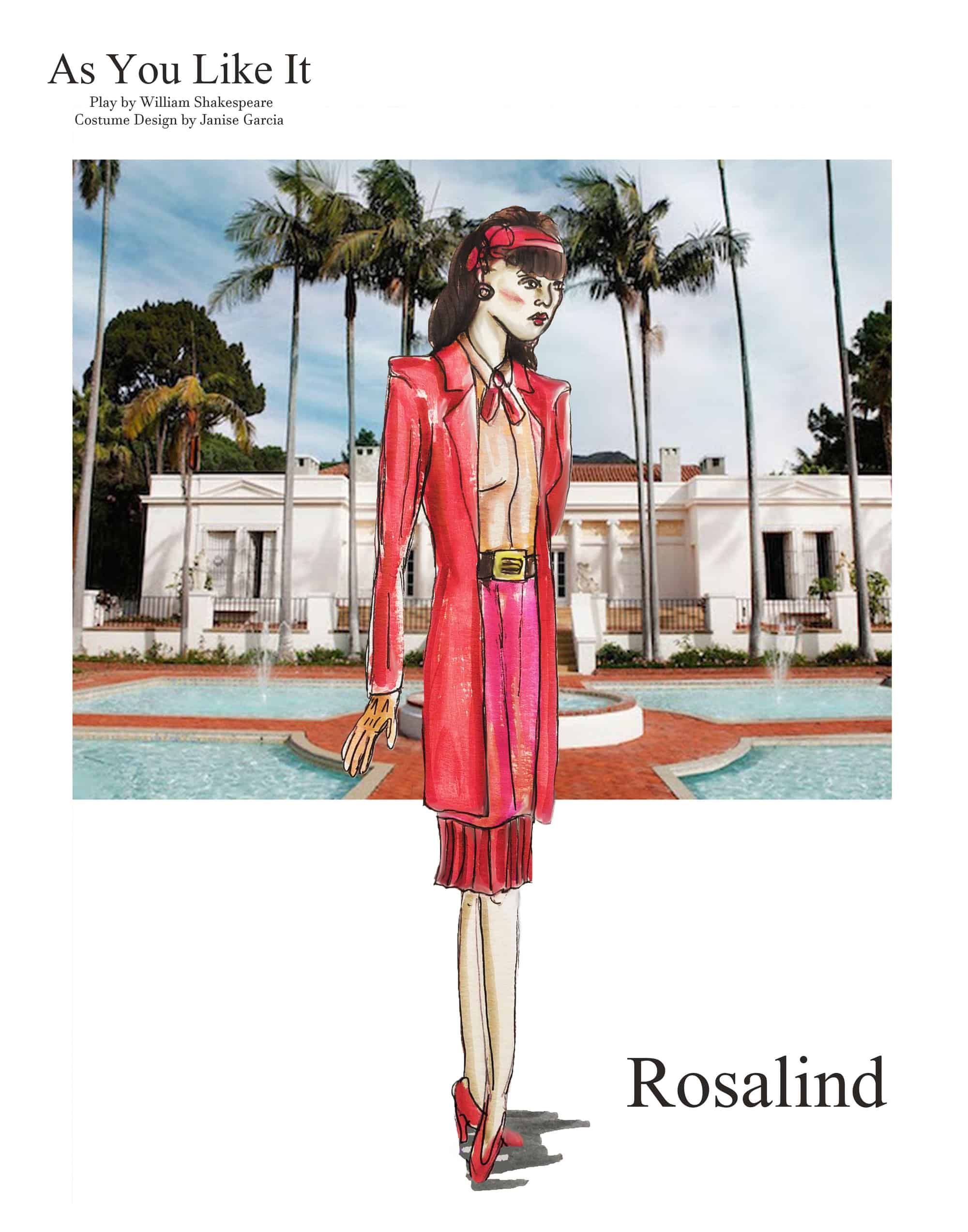 Costume design for Rosalind