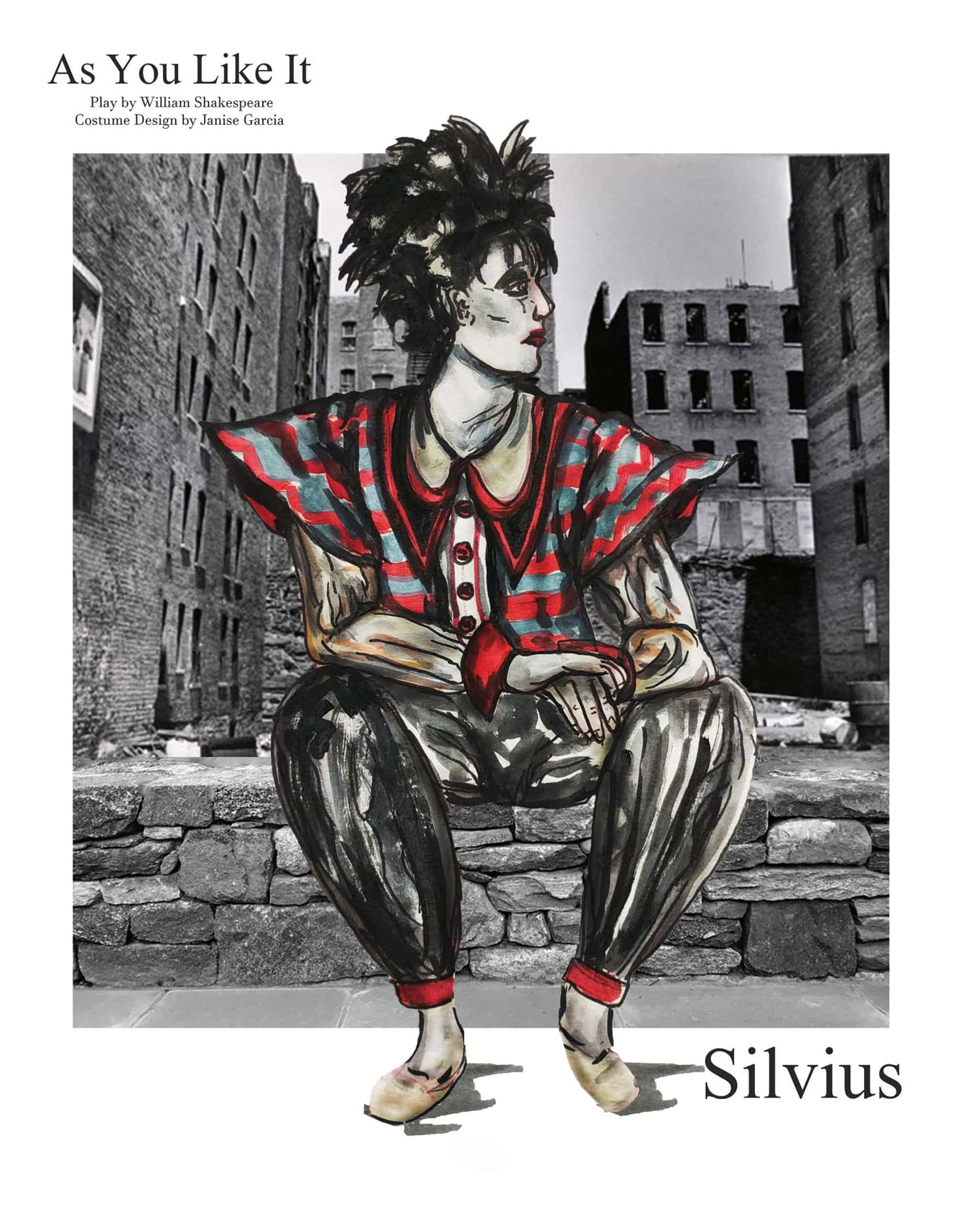 Costume design for Silvius