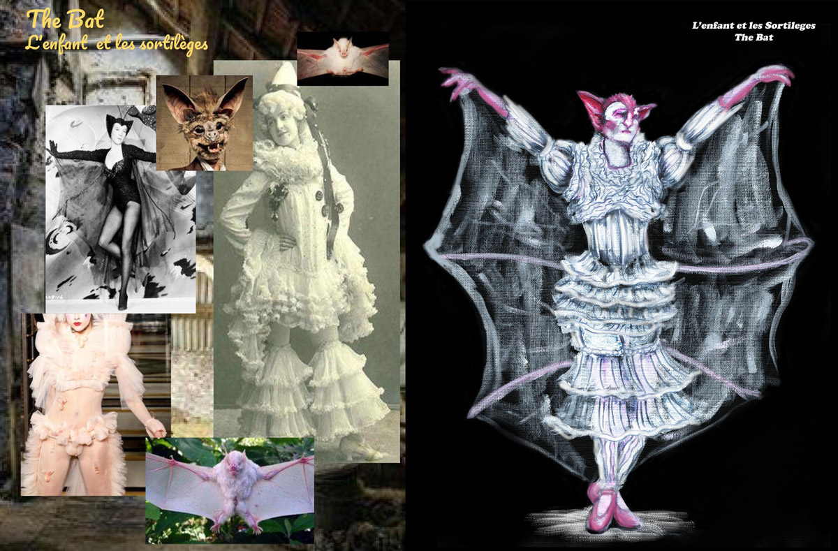 Costume design for The Bat