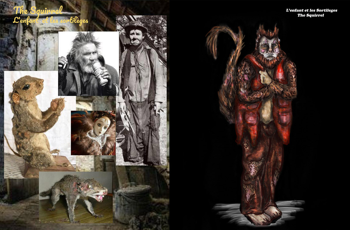 Costume design for The Squirrel