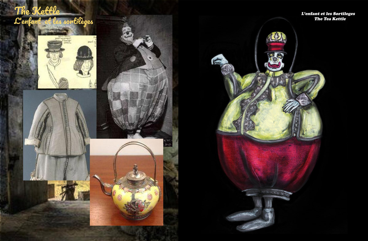 Costume design for The Tea Kettle